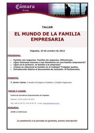 Taller: EL MUNDO DE LA FAMILIA EMPRESARIA  