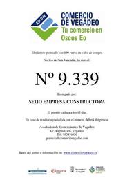 NÚMERO PREMIADO SORTEO DE SAN VALENTÍN
