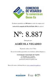 NÚMERO PREMIADO EN EL SORTEO DE LA CAMPAÑA DEL DÍA DEL PADRE