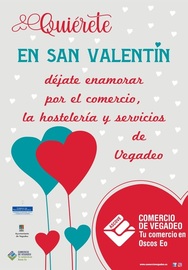 San Valentín en el comercio de Vegadeo