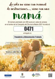Número premiado en la campaña Día de la Madre