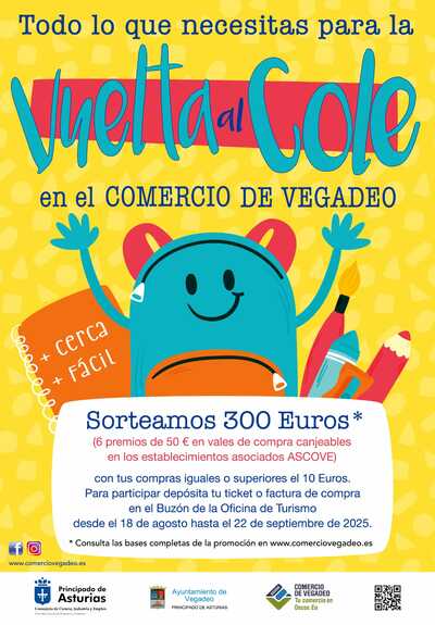 Vuelta al Cole en el Comercio de Vegadeo
